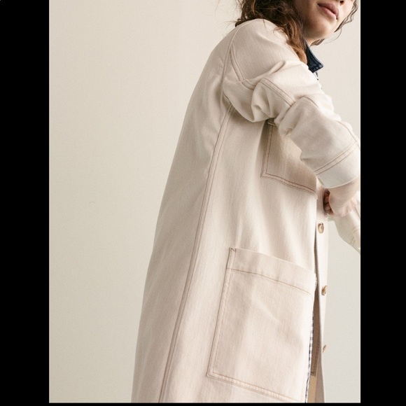 Madewell cline duster long chore coat - Picture 5 of 8